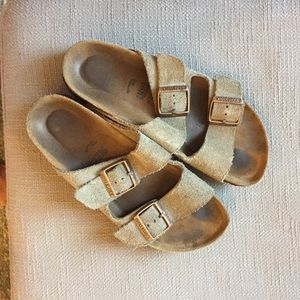 Tan Birkenstocks
